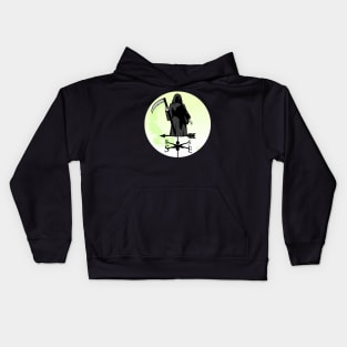 Grim Reaper Moon Weathervane Kids Hoodie